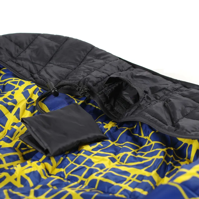 Helinox Sunset Chair Reversible Seat Warmer - Black-Blue Flow Line-6